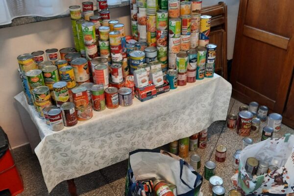 Randy Hacker - Canned food at Lublin Baptist Church